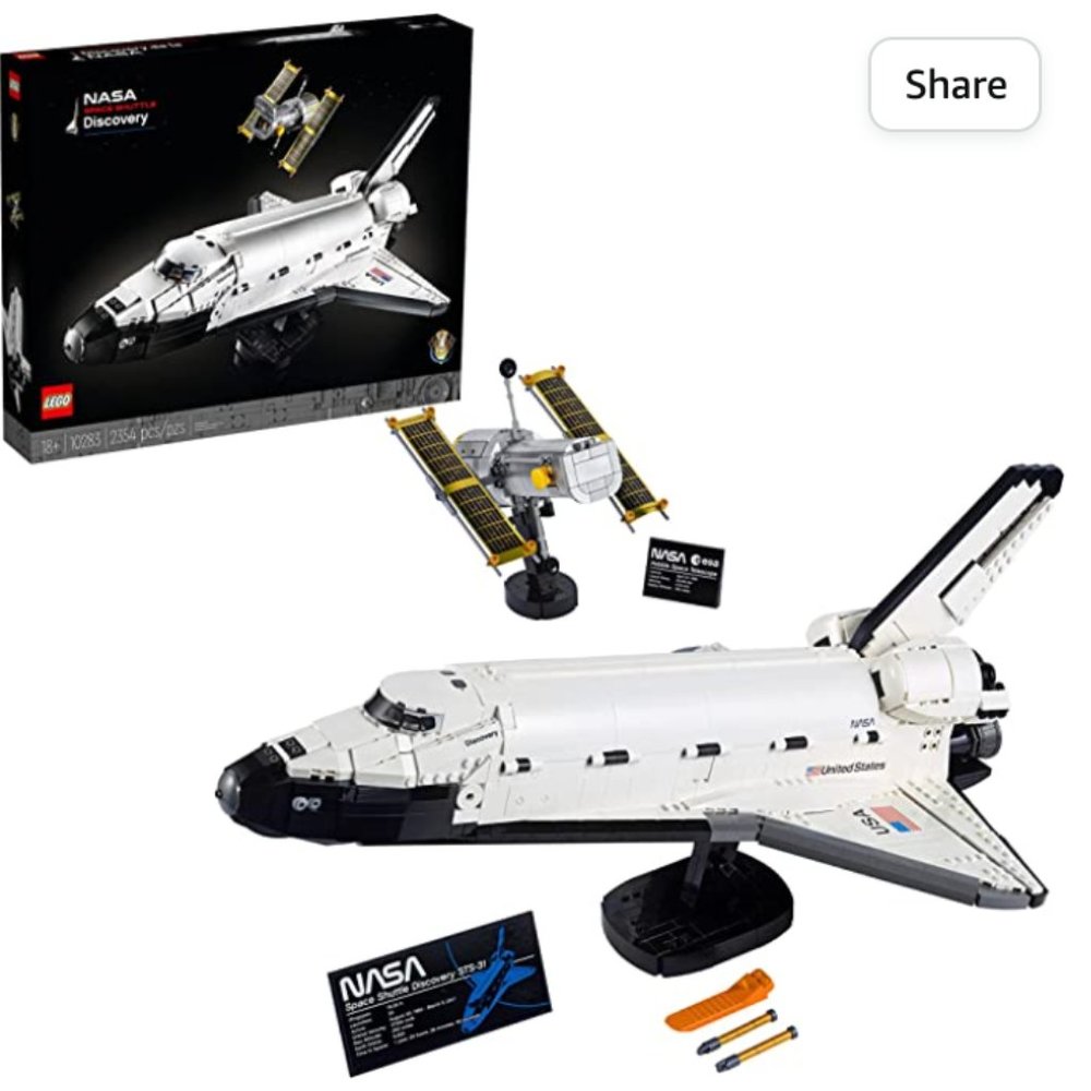 LEGO Icons NASA Space Shuttle Discovery 10283 Building Set for Adults New in box